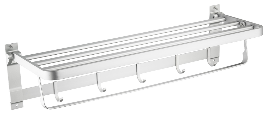 銀色 不鏽鋼毛巾架 D款
